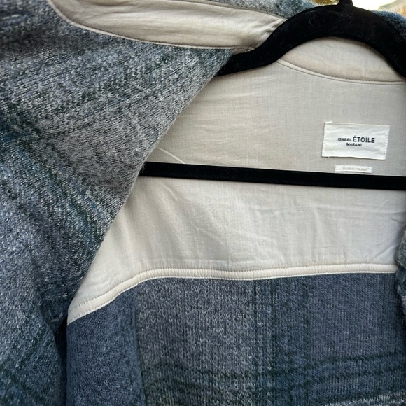 Isabel Marant Check blue coat - Picture 8 of 9